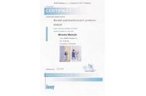 KNAUF - certifikát na montáž 